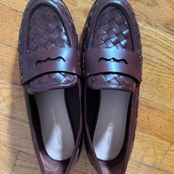 Loeffler Randall Dark Brown Woven Flats - Picture 2 of 8